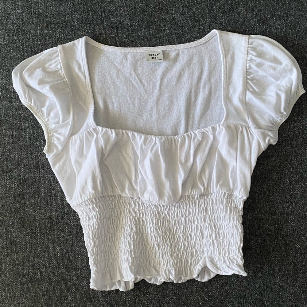 Aritzia Sunday Best Luma Crop Top